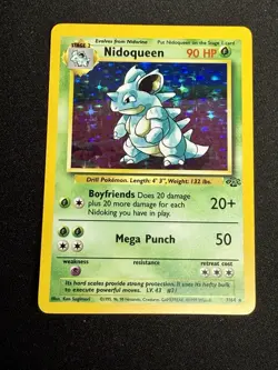 Pokemon Nidoqueen Jungle Holo Rare 90 HP Stage 2 7/64 English Wizards Card - Image 1
