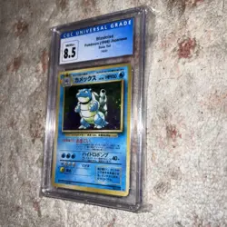 CGC 8.5 Japanese Blastoise Base Set Holo No 009 Pokemon Card 1996 - Image 1