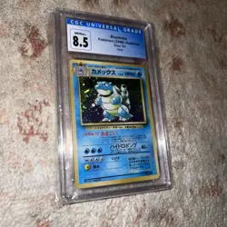 CGC 8.5 Japanese Blastoise Base Set Holo No 009 Pokemon Card 1996 - Image 2
