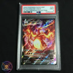 Charizard VMAX HOLO RARE SWSH261 (PSA 9 MINT) Black Star PROMO Pokemon Cards - Image 1