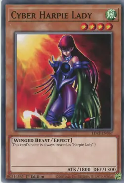 Yugioh Cyber Harpie Lady LDS2-EN067 Common1st NM x3 Play Set - Image 1