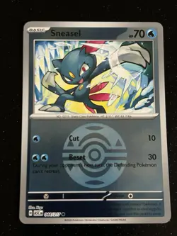Sneasel Pokemon TCG Ascended Heroes 44/217 Reverse Holo Dusk Ball Card NM - Image 1