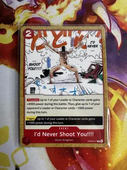 I'd Never Shoot You OP08-017 C Two Legends One Piece Card Game JP - Image 1