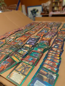 Dot Hack Enemy Trading Card LOT 320+ Cards, 53 Foils .hack CCG TCG All Sleeves - Image 1
