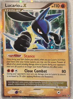 Pokemon Lucario Diamond & Pearl DP12 2007 Promo Holo 110 HP Fighting Card - Image 1