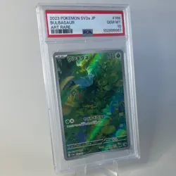 Pokemon Bulbasaur Art Rare Holo Sv2a 151 166/165 PSA 10 Japanese 2023 Card - Image 5