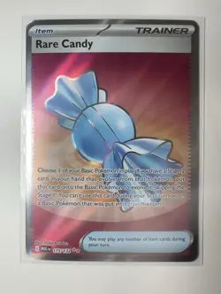 Pokemon TCG Mega Evolution Trainer Holo Card 175/132 Rare Candy NM - Image 1