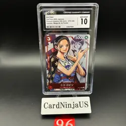 CGC GEM MINT 10 Nico Robin ST01-008 C 25th Edition Parallel ONE PIECE Card Game - Image 1