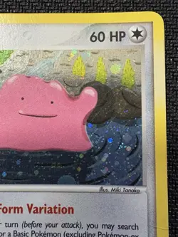 Pokemon TCG Ditto EX FireRed & LeafGreen 4/112 Holo Vintage 2004 Card HP Dmg - Image 2