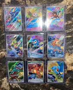 Pokemon 2026 First Partner Illustration Collection Series 1 Promos Set 9 Cards - Image 1