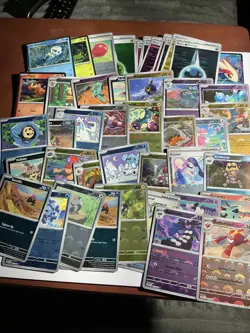 Massive Pokemon Card Lot 196 Foils V's EX's Pokeball Prismatic Destined Rivals - Image 3