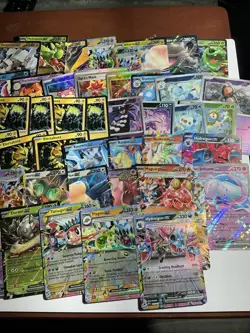 Massive Pokemon Card Lot 196 Foils V's EX's Pokeball Prismatic Destined Rivals - Image 5