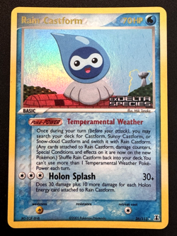 Rain Castform 26/113 EX Delta Species Pokemon Card Reverse Holo Foil Rare HP - Image 1
