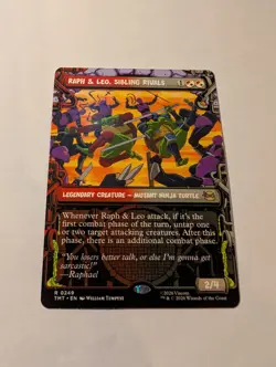 Raph & Leo, Sibling Rivals - Showcase TMT NM MTG - Image 1