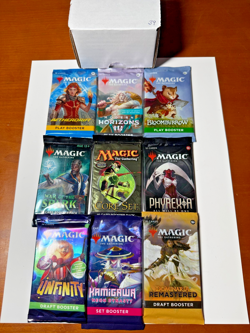 MTG RARE! Sealed Booster PackS Lot (9) MTG, Lord of the Rings Kamigawa Kaldheim - Image 1
