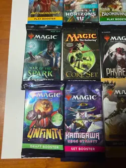 MTG RARE! Sealed Booster PackS Lot (9) MTG, Lord of the Rings Kamigawa Kaldheim - Image 5