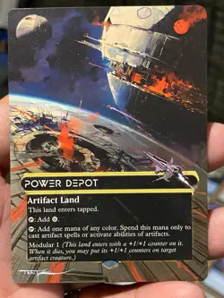 Power Depot MTG Edge of Eternities Stellar Sights Hand Painted Altered Art Tentz - Image 1