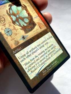 MTG Unwinding Clock *RETRO FRAME SCHEMATIC FOIL* The Brothers War 124 NM - Image 2