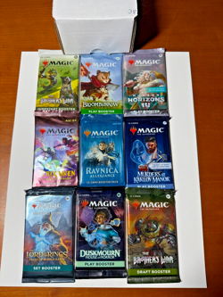 MTG RARE! Sealed Booster PackS Lot (9) MTG, Lord of the Rings Kamigawa Kaldheim - Image 1