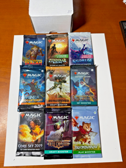 MTG RARE! Sealed Booster PackS Lot (9) MTG, Lord of the Rings Kamigawa Kaldheim - Image 1