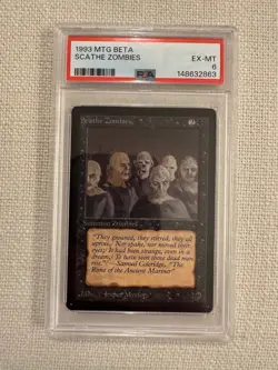 Beta Scathe Zombies MTG Magic the Gathering PSA 6 - Image 1