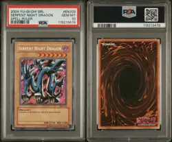 [2004] Yugioh SRL-103 Spell Ruler Serpent Night Dragon PSA 10 - Image 2