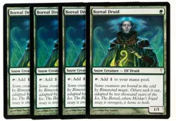 MTG Coldsnap Boreal Druid 4x Playset - Excellent Condition - Image 1