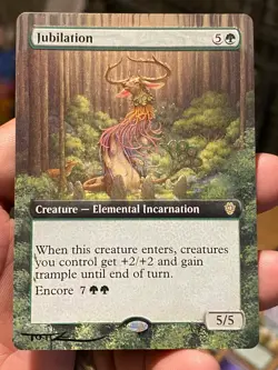 Jubilation Showcase MTG Lorwyn Eclipsed Hand Painted Extended Altered Art Tentz - Image 1