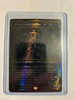 Atraxa, Grand Unifier Oil Slick Raised Foil Phyrexia All Will Be One Magic MTG - Image 1