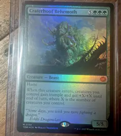 Craterhoof Behemoth #0138, Tarkir: Dragonstorm (TDM), Foil Mtg Nm - Image 2