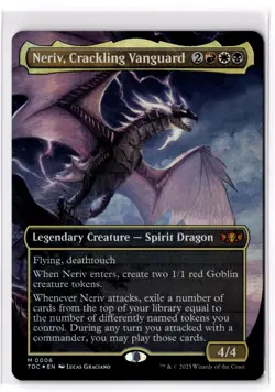 Neriv, Crackling Vanguard (Borderless) 6 Commander: Tarkir: Dragonstorm Foil NM - Image 1