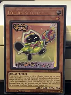 Lollipo Yummy JUSH-EN018 Justice Hunters 1st Edition NM Yu-Gi-Oh! - Image 1