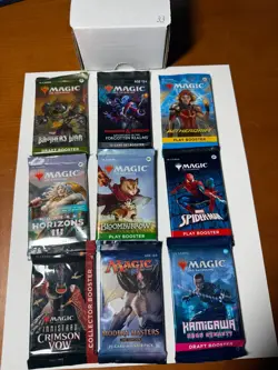 MTG RARE! Sealed Booster PackS Lot (9) MTG, Lord of the Rings Kamigawa Kaldheim - Image 5