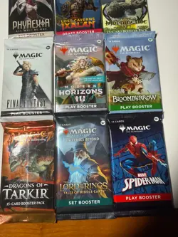MTG RARE! Sealed Booster PackS Lot (9) MTG, Lord of the Rings Kamigawa Kaldheim - Image 4