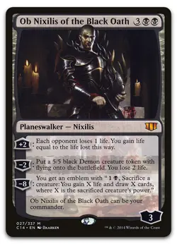 Ob Nixilis of the Black Oath #27 (LP) Commander 2014 C14 Magic MTG - Image 1