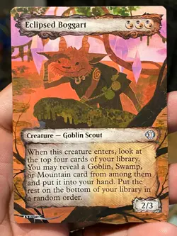 Eclipsed Boggart 335 Showcase MTG Lorwyn Eclipsed Hand Painted Altered Art Tentz - Image 1