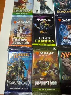 MTG RARE! Sealed Booster PackS Lot (9) MTG, Lord of the Rings Kamigawa Kaldheim - Image 4