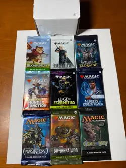 MTG RARE! Sealed Booster PackS Lot (9) MTG, Lord of the Rings Kamigawa Kaldheim - Image 5
