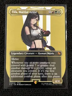 Tifa, Martial Artist [Borderless] #206 Final Fantasy Magic The Gathering - Image 1