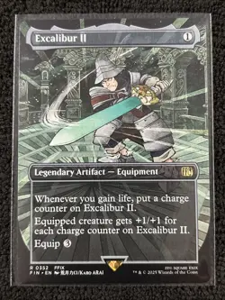 Excalibur II [Borderless] #352 Final Fantasy Magic The Gathering - Image 1