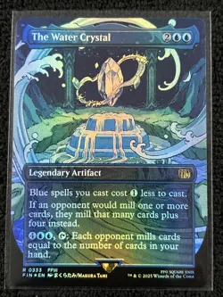 The Water Crystal [Borderless Foil] #333 Final Fantasy Magic The Gathering - Image 1