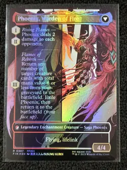 Joshua, Phoenix's Dominant [Borderless Foil] #397 Final Fantasy MTG - Image 2