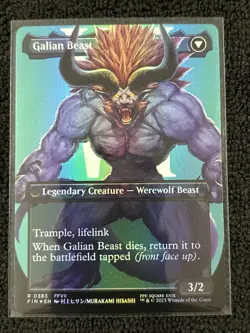 Vincent Valentine [Borderless Foil] #383 Final Fantasy Magic The Gathering - Image 2