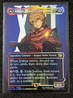 Joshua, Phoenix's Dominant [Borderless Foil] #397 Final Fantasy MTG - Image 1