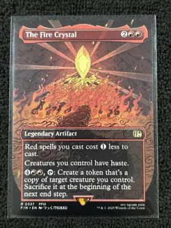 The Fire Crystal [Borderless] #337 Final Fantasy Magic The Gathering - Image 1