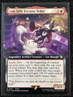 Cait Sith, Fortune Teller [Extended Art] #151 Final Fantasy Magic The Gathering - Image 1
