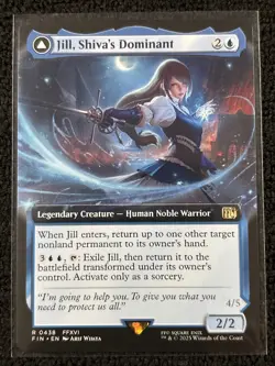 Jill, Shiva's Dominant [Extended Art] #438 Final Fantasy Magic The Gathering - Image 1