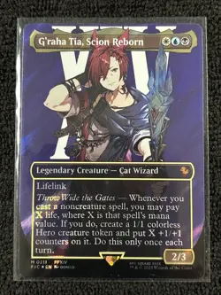 G'raha Tia, Scion Reborn [Borderless Surge Foil] #211 Final Fantasy MTG - Image 1