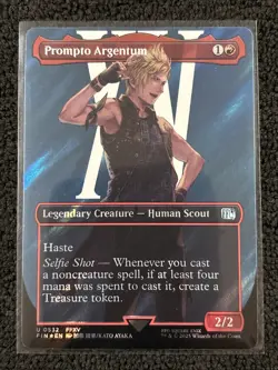 Prompto Argentum [Borderless Surge Foil] #532 Final Fantasy Magic The Gathering - Image 1