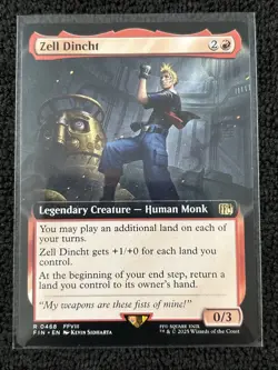 Zell Dincht [Extended Art] #468 Final Fantasy Magic The Gathering - Image 1